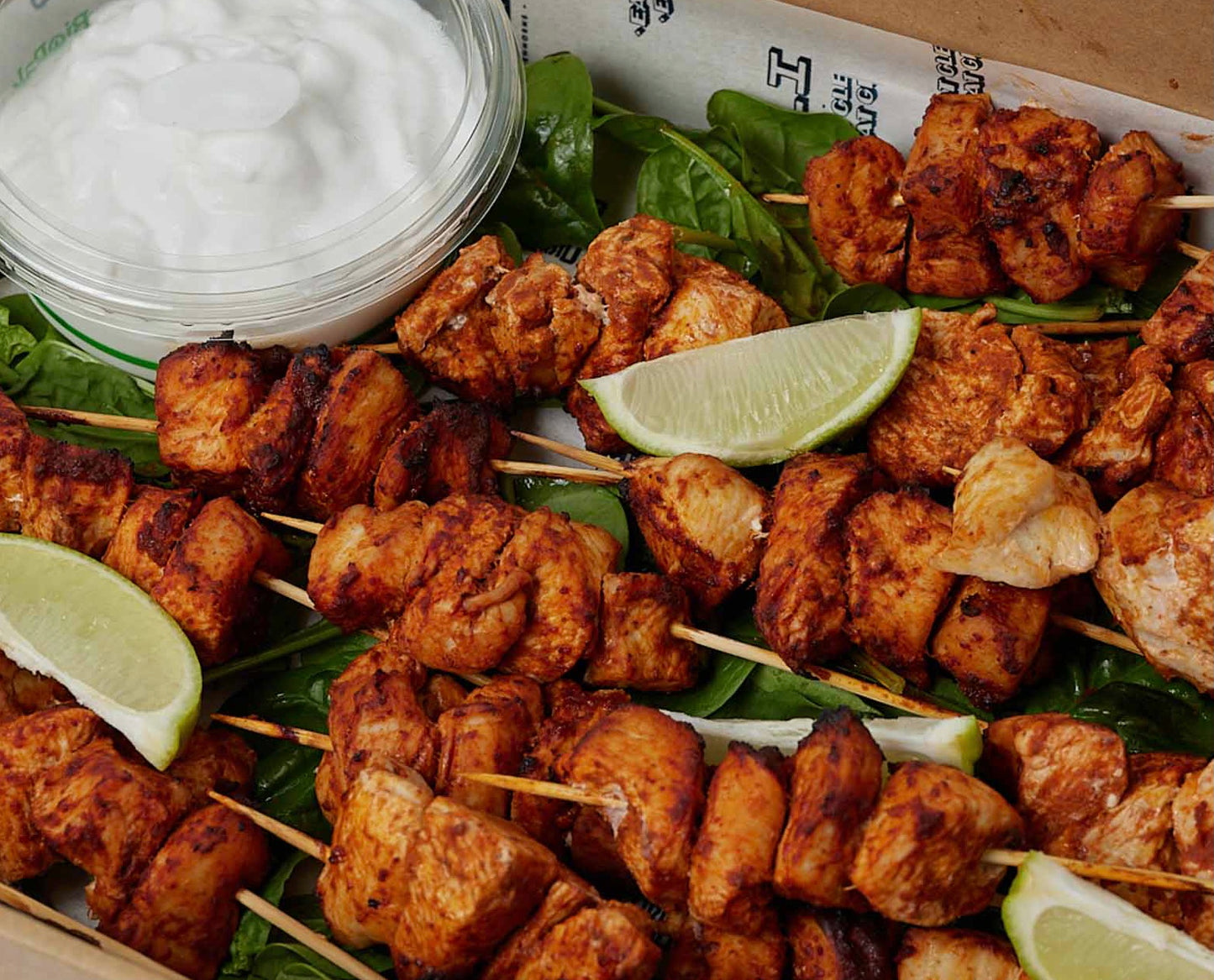 Mini chicken skewers